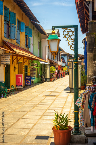 The historic Jew Town in Fort Kochi Kerala renowned for its antique shops, cultural landmarks, and vibrant street life