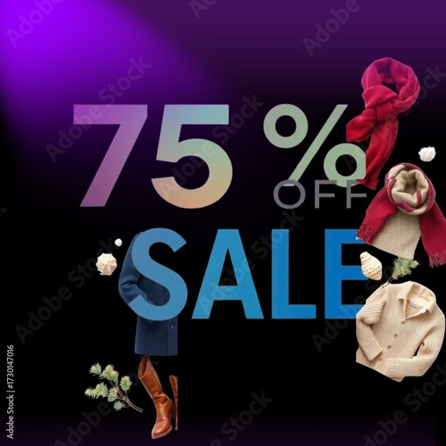 75% off sales on cloth winter 