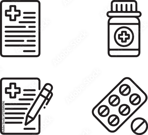 This vector illustration MEDICIAN ICON 