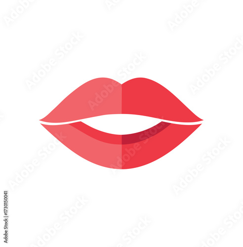 Modern minimalist lipstick logo design