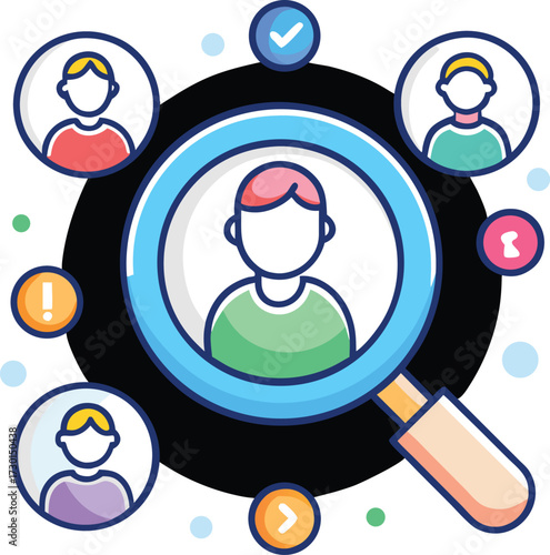 Abstract geometric design with bold colors and clean lines