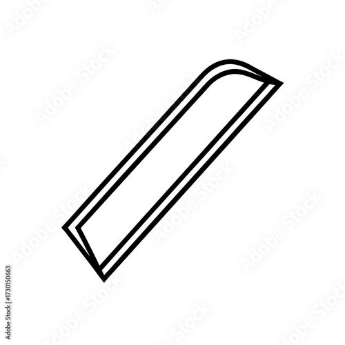 Illustration of a rectangular prism shape silhouette
