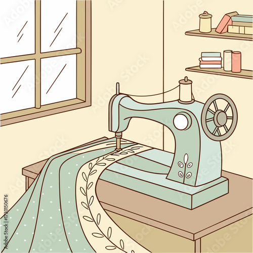 vintage sewing machine