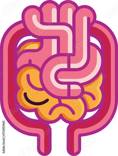 Abstract geometric design with vibrant color palette and clean lines