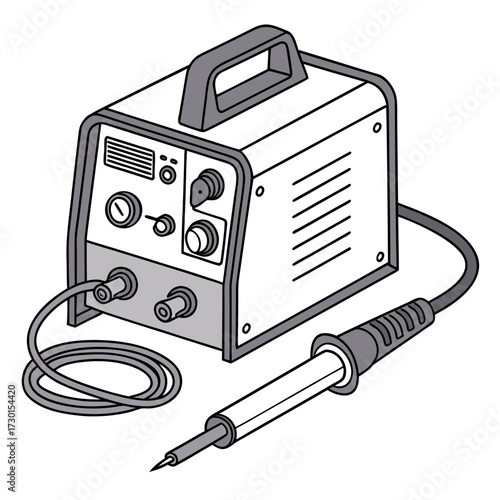 Illustration of a soldering iron, a useful tool