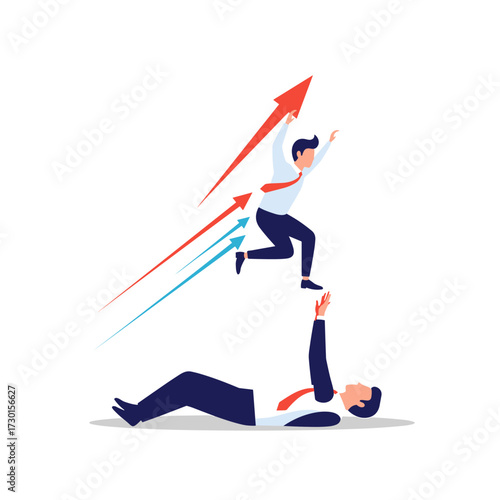 Teamwork and collaboration propel success and achieve business growth goals.