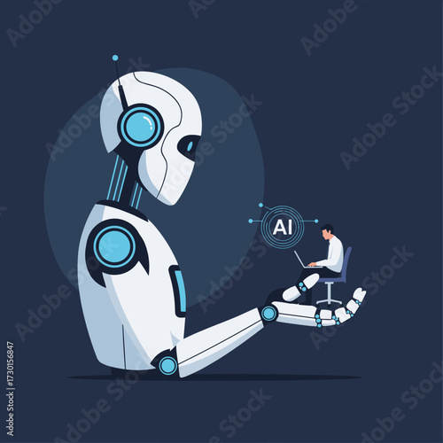 The evolving relationship between artificial intelligence and human ingenuity in the digital age.