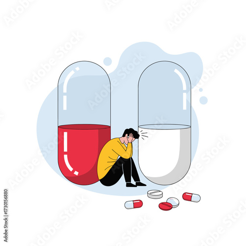 Understanding the emotional toll of prescription medication dependence and withdrawal.
