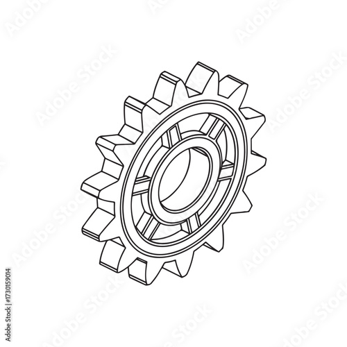 This industrial image showcases 3D gear wheels as an iconic mechanism representing technology, engineering, and teamwork in a business machinery context