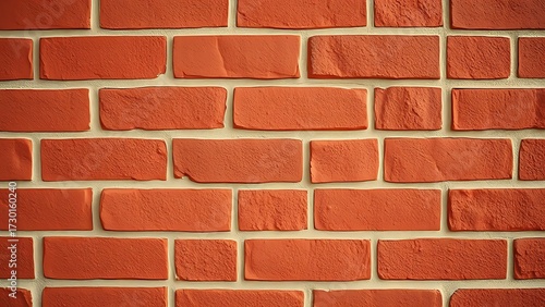 Wallpaper Mural Close-up view of a textured red brick wall with warm vintage tones and even lighting. Torontodigital.ca