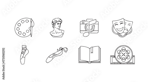 Vector art of arts