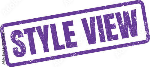 An impression of a stylish view presented in a distinctive rubber stamp