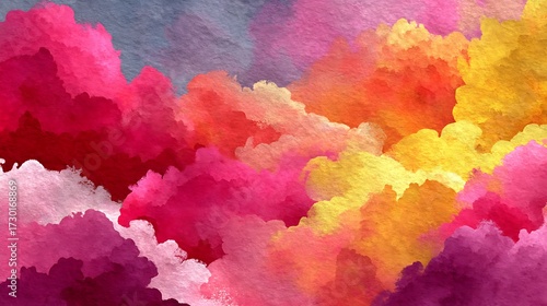 Majestic colorful mountain sunset view high resolution image