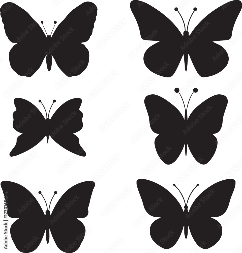 Fototapeta premium set of butterflies