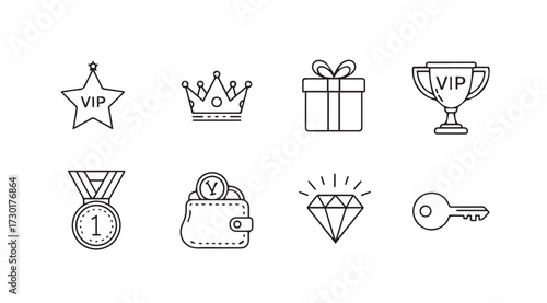 Vector art of vip icon