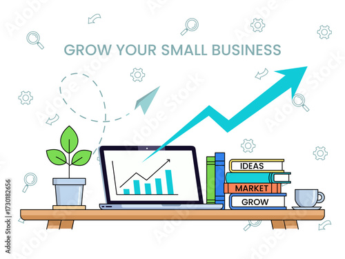 grow your small business illustration development motivation