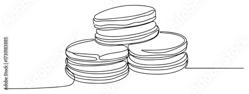 A Stack of Delicious French Macaron Cookies