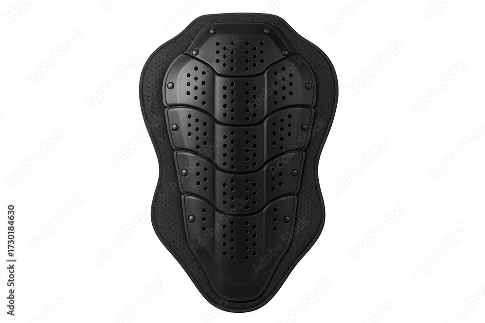 Fototapeta premium Black motorcycle back protector providing spine safety