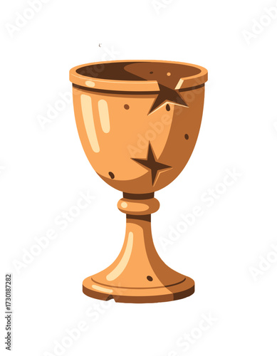 Golden Chalice Holy Grail Game Award Champion Trophy Item Design