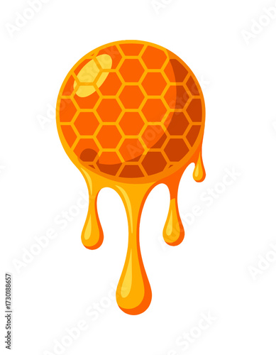 Honey Drip Sweet Food Symbol Beekeeping Product Element
