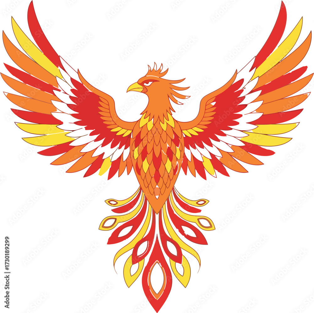 Fototapeta premium Phoenix Bird Illustration