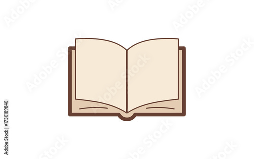 An open book with blank pages, symbolizing knowledge, learning, and storytelling.