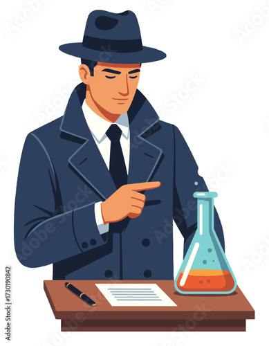 Secret Agent Detective Scientist Lab Experiment Research Investigation