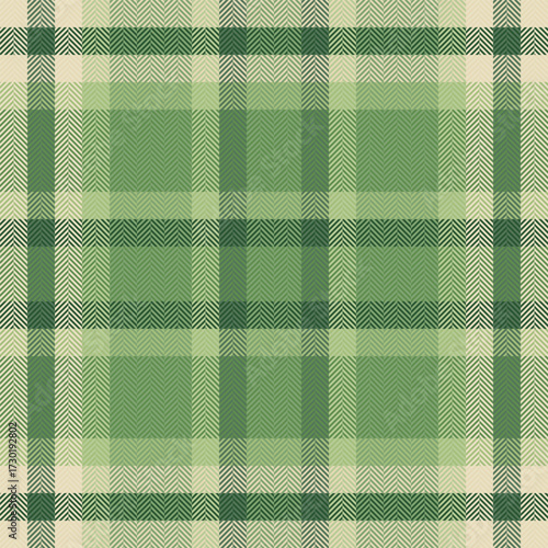 Tropical pattern tartan vector, plank check background textile. Vivid texture plaid seamless fabric in green and light colors.
