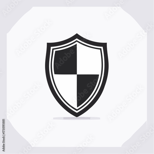 Black and white shield emblem symbolizing security, protection, and safety with a classic heraldic design Free Download Black and white shield emblem symbolizing security, protection, and safety with a classic heraldic design - GFXLoad