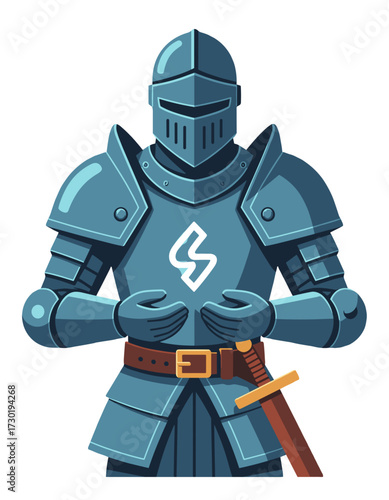 Medieval Knight Full Body Armor Suit Gaming Mascot