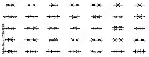 Barbed Wire Brush Elements Set