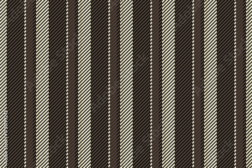 Rost texture vector pattern, rich background seamless textile. Cature fabric lines vertical stripe in dark and black colors.