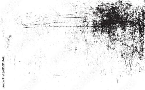 Grunge black and white pattern. Monochrome particles abstract texture. Background of cracks, scuffs, chips, stains, ink spots, lines. Dark design background surface. Gray printing element. 
