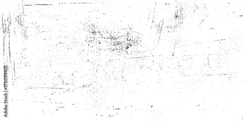 Scratched and Cracked Grunge Urban Background Texture Vector. Dust Overlay Distress Grainy Grungy Effect. Distressed Backdrop Vector Illustration. Isolated Black on White Background. 