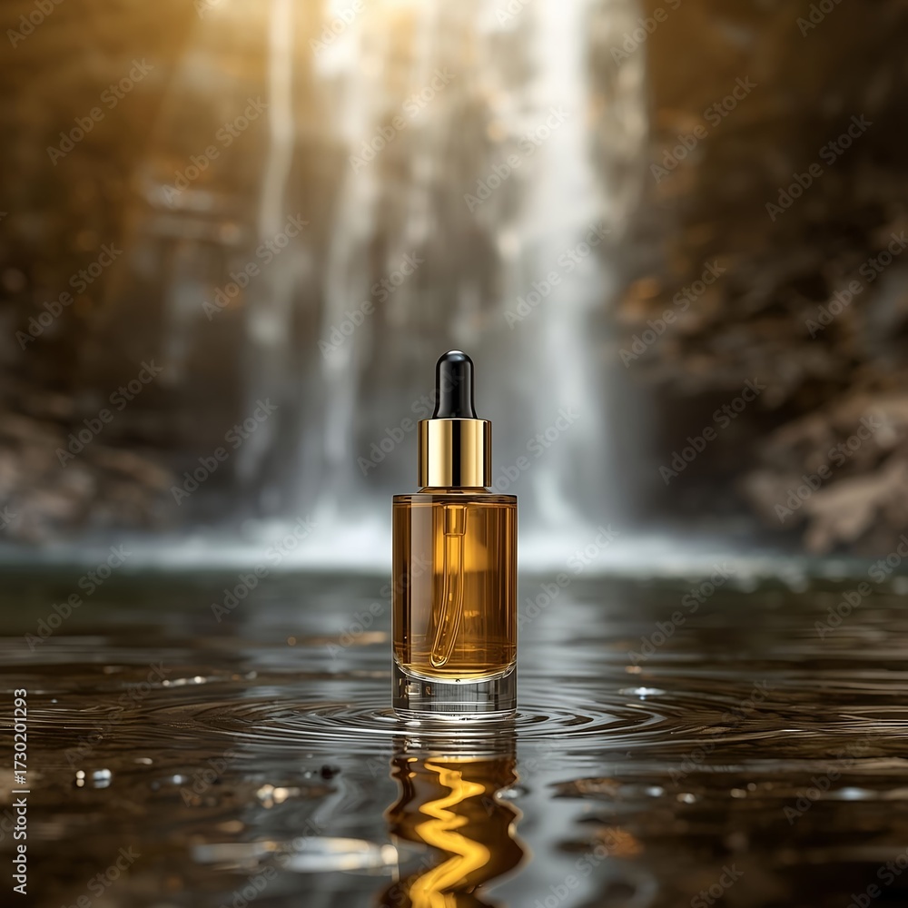 Naklejka premium Perfume aesthetic background spray, beauty, cosmetic