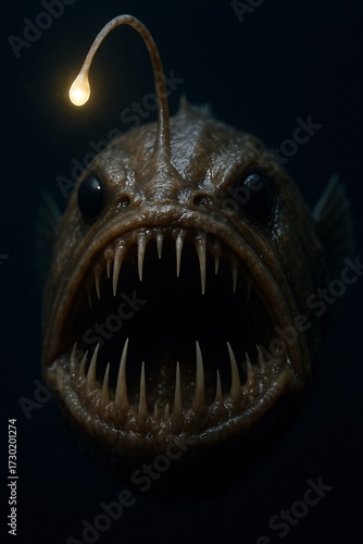 Terrifying Anglerfish Close-Up