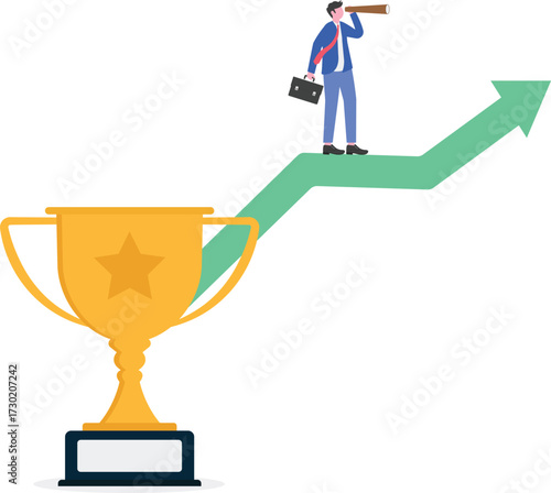 Success strategy, business competition planning, leadership vision, opportunity seeking,

