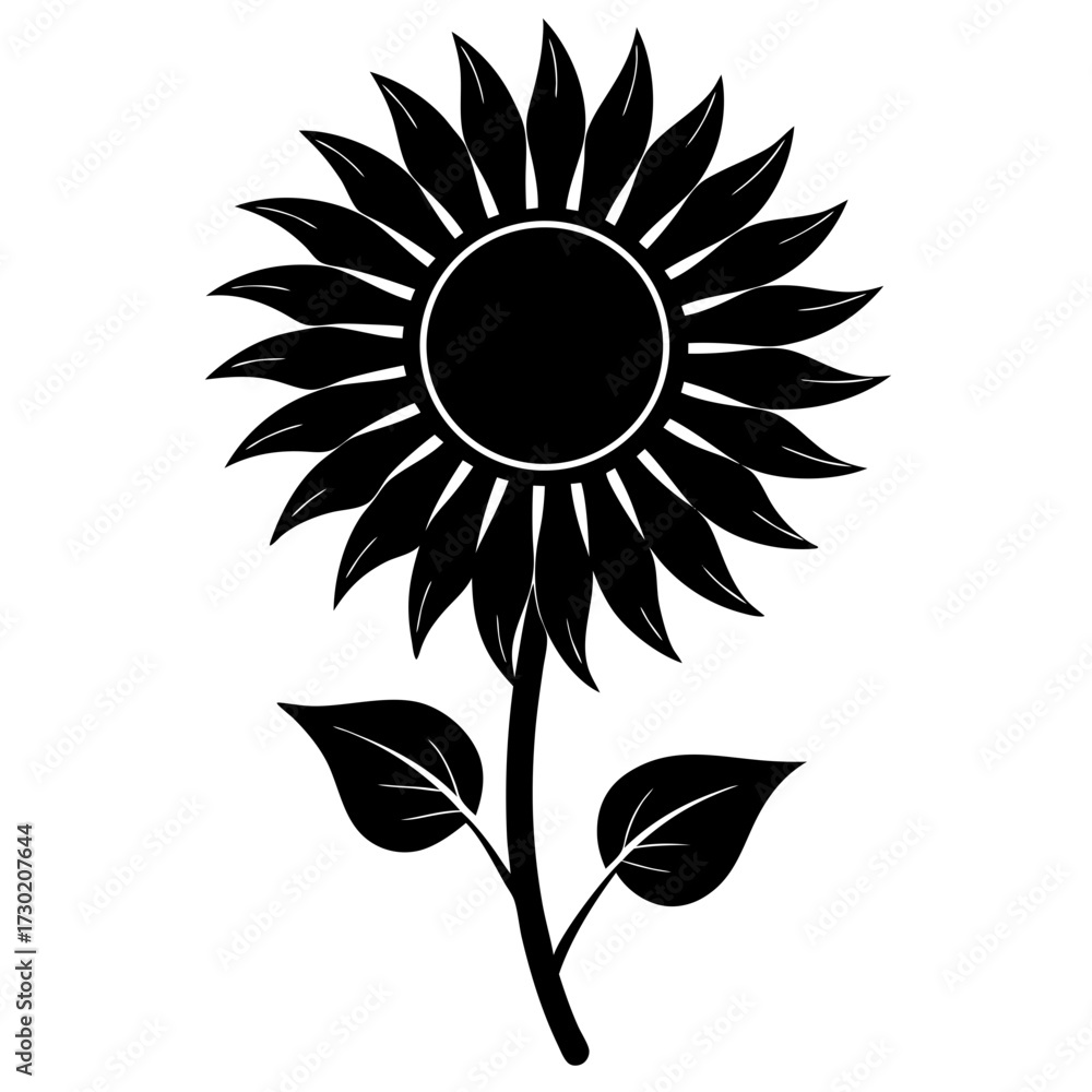 Fototapeta premium sunflower isolated on white