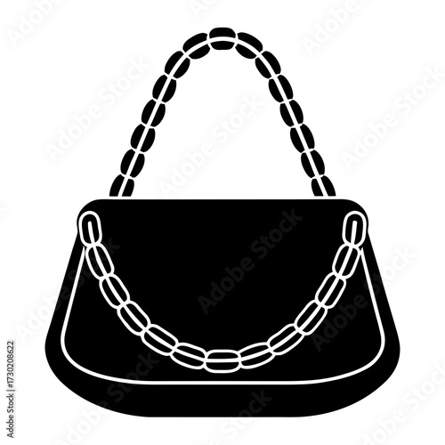 black leather bag