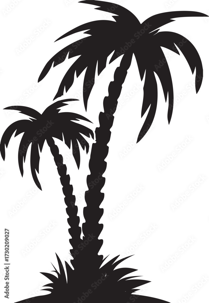 Obraz premium palm tree silhouette