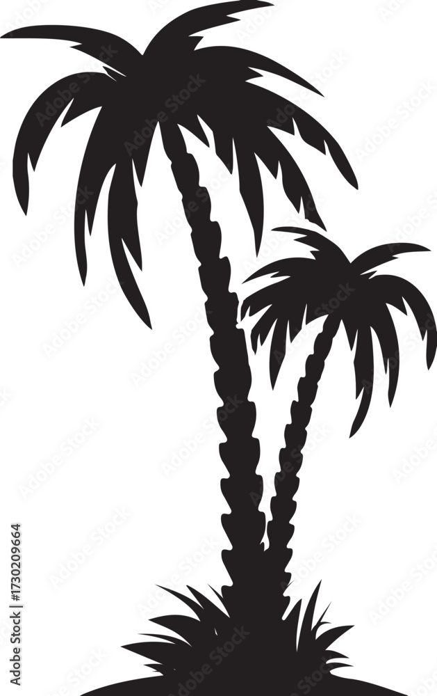 Fototapeta premium palm tree silhouette