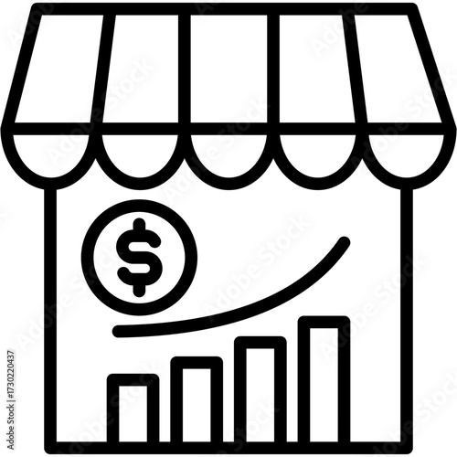 Market Price line icon