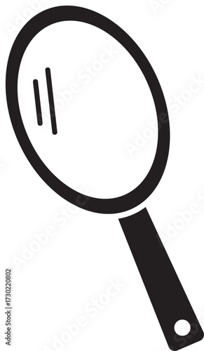 Elegant hand mirror vector for self-care concepts