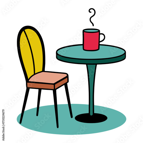 restaurant table and chairs concept