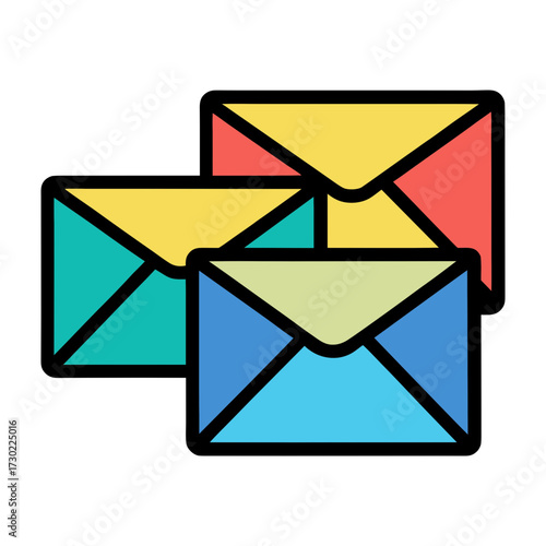 vector illustration of mail icon 