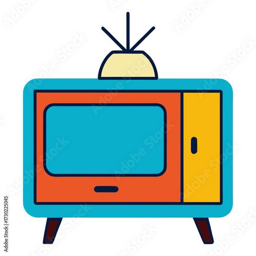  TV stand vector icon