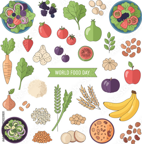 
Local Food and Farmers Market Vector Design
