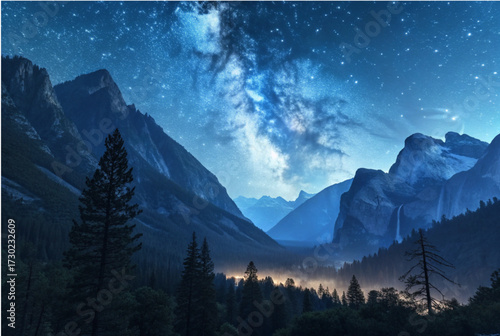 Celestial Night Peaks