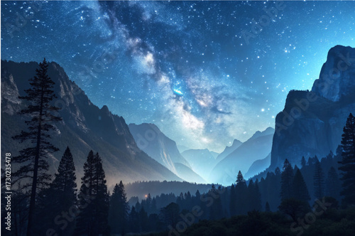 Celestial Night Peaks