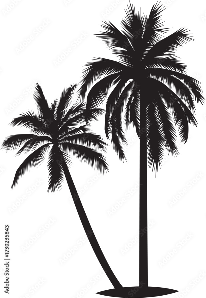 Obraz premium palm tree silhouette
